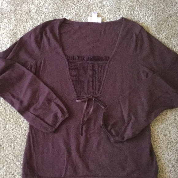 Ann Taylor LOFT deep burgundy sweater - Picture 1 of 1
